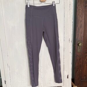 Victoria Sport Workout Leggings with Chevron Mesh Side Panels